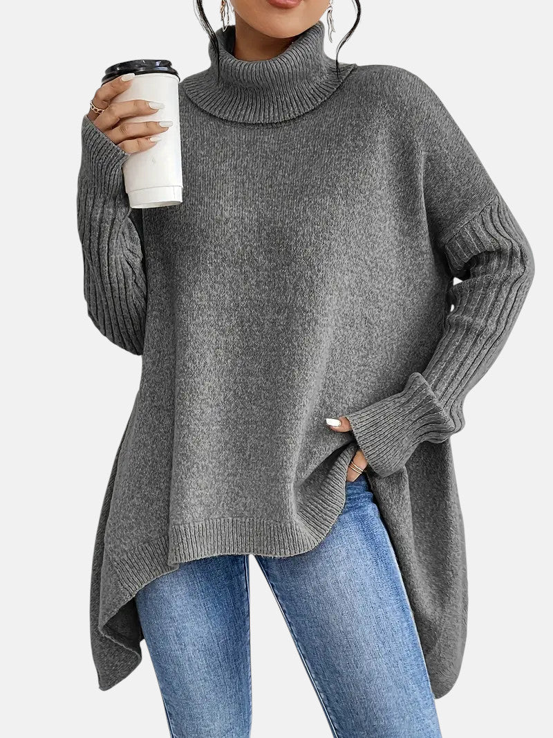 Briana| Suéter de Cuello Alto Larga