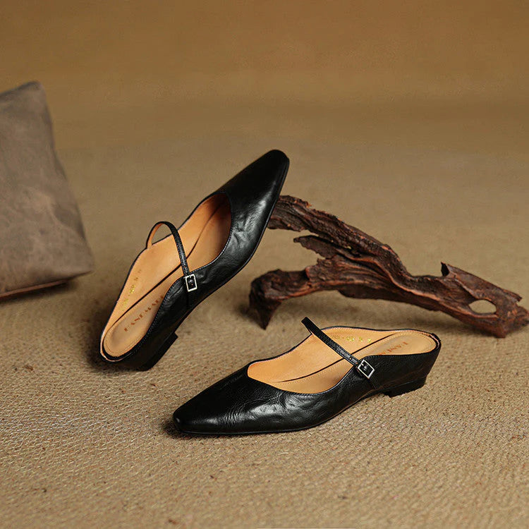 Orella – mules de cuero auténtico