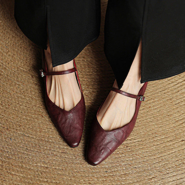 Orella – mules de cuero auténtico
