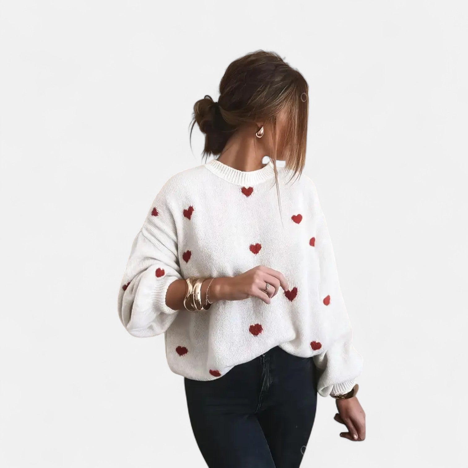Suéter de lana Isla Hearts